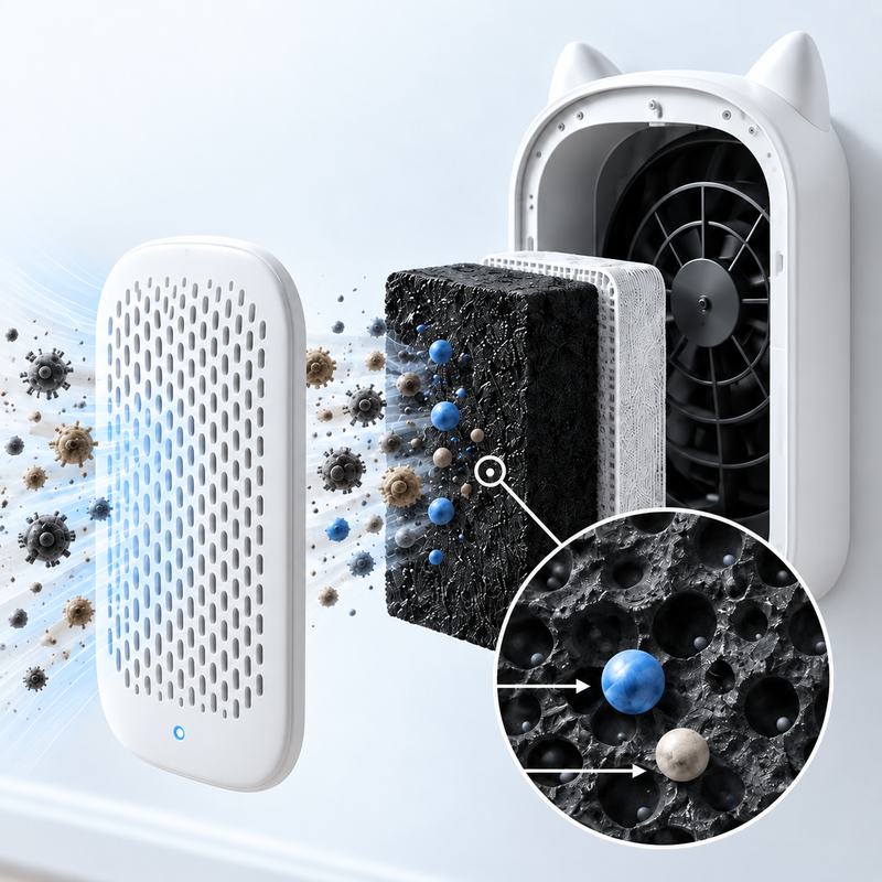 Carbon captures the molecules